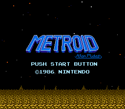 Metroid (english translation) Title Screen
